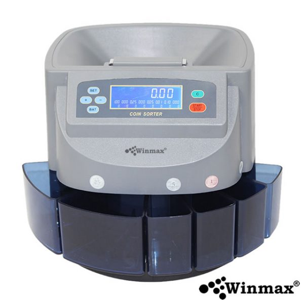 เครื่องนับเหรียญ แยกประเภทเหรียญและรวมมูลค่าอัตโนมัติ Winmax-XD-9005