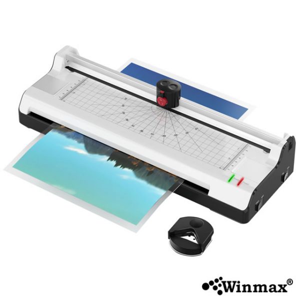 เครื่องเคลือบบัตร 6in1 ปรับร้อนเย็นได้ ขนาด A3 พร้อมที่ตัดกระดาษ Winmax-OL381